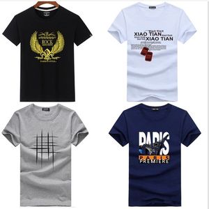 T-Shirt - 4 Pièces - Pour Homme - Multicolore